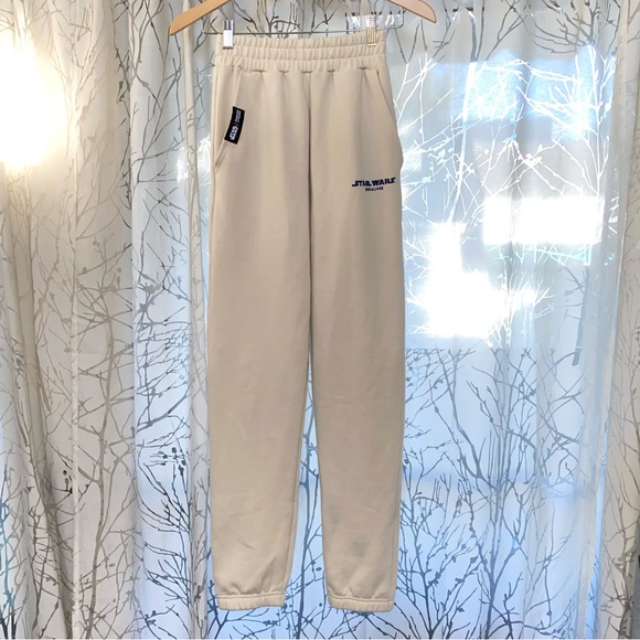 SMASH + TESS X STAR WARS beige cream DROID JOGGER pants - Picture 6 of 10